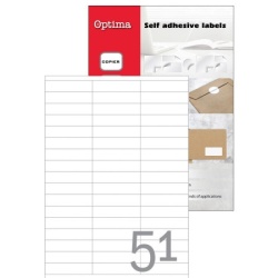 Optima etikete a4 70x16,9 / 51kom ( 32083 )
