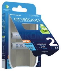 Panasonic AA/2B (BK-3MCDE/2CP) 2000mAh white baterija eneloop -4