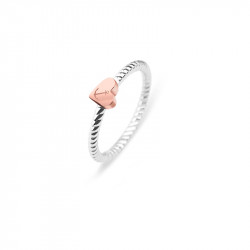 Paul hewitt anchor rope love roze zlatno srce prsten od hirurškog Čelika 52 ( ph-fr-hro-sr-52 ) - Img 1