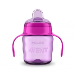 Philips Avent spout cup  easy sip 7oz/200ml 6m+ pink ( SCF551/03 )-2