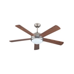 Plafonski ventilator sa svetlom E27 i daljinskim upravljačem, 132 cm, 70W, nikl-braon ( 147-29006 )