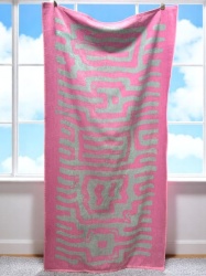 Plažni Peškir Pink Maze 83x163 cm ( VLK000668-pinkmaze )