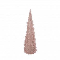 Plush cone, jelka, plišana, roze, LED, 60cm ( 761043 ) - Img 1