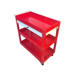Prolinetech kolica za alat sa 3 police i fiokom - crvena plt/ws-03/1 ( PLT/WS-03/1 RED )-6