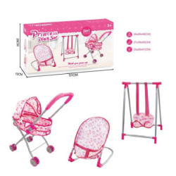 Pupa ,igračka, set za čuvanje bebe, 3 u 1, roze ( 858215 )