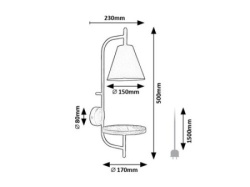 Rabalux Azome Zidne lampe ( 71293 )-3