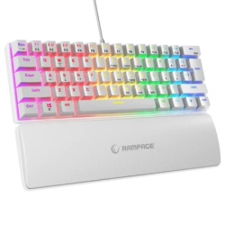Rampage plower k60 mehanička plavi switch bela tastatura žIčna gaming 37254