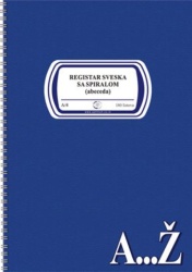 Registar sveska a4 spirala abeceda 180 6695 ( 6695 )-1