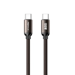 Remax DATA kabl BRUSHED ALLOY TIP C na TIP C CB36 100W,1.2m, braon ( 940 )