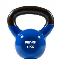 RING Kettlebell 6kg metal vinyl RX DB2174-6 blue