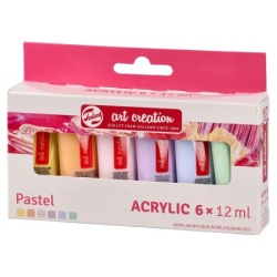 Royal Talens art creation acrylic akrilna boja set 6k pastel set 6 x 12ml ( 699014 )