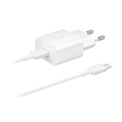 Samsung kucni punjac, usb-c 15w + tipc kabl, beli ( ep-t1510-xwe )