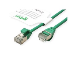 Secomp Roline GREEN U/FTP Data Center PatchCord 6A Slim LSOH zeleni 0.3m ( 5353 )-2