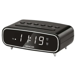 Sencor src 2600 b crni Fm radio sa digitalnim prikazom vremena