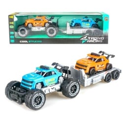 Set 2 trkačka automobila i prikolica ( 1002348 )-2