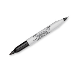 Sharpie permanentni marker twin tip crni ( S0811100 )