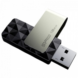 Silicon Power 128GB USB Flash Drive, USB3.2, Blaze B30 Black ( SP128GBUF3B30V1K ) - Img 1