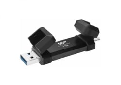 Silicon Power Portable Stick-Type SSD 1TB, DS72, USB 3.2 Gen 2 Black ( SP001TBUC3S72VPK ) -2