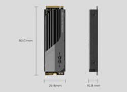  Silicon Power SP02KGBP44XS7005 M.2 NVMe 2TB XS70 7,300MB/s/6800Mbs SSD -3