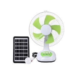 Stoni punjivi ventilator sa solarnim panelom i LED lampom ( 300-20518 )