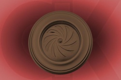 Štucna sa ventilacijom fi 118mm braon plastificirana-hv lim ( 8109 )