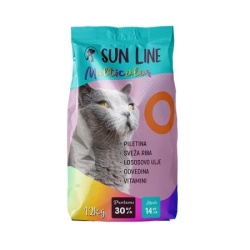 Sun line multicolor cat food 12kg ( 05384 )