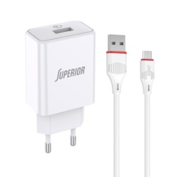 Superior su-p101 fast qc3.0 18w 3a micro beli Kucni punjac ( P1216 )