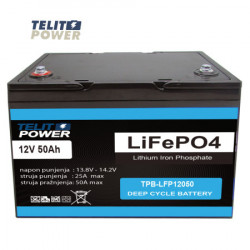 TelitPower 12V 50Ah TPB-LFP12050 LiFePO4 akumulator ( P-3306 ) - Img 2