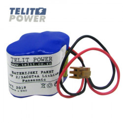 TelitPower GE FANUC CNC-PLC Litijum Baterija BR-2/3AGCT4A 6V 2400mAh Panasonic ( P-1259 ) - Img 2