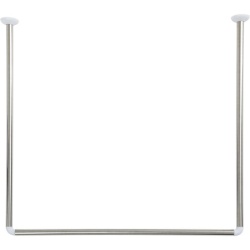 Tendance drzac zavese za kadu 80x80x80 cm hrom ( 211499 )-2