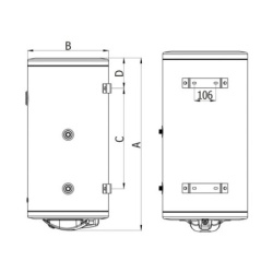 Termorad BT-60 IB-21 Levi Bojler