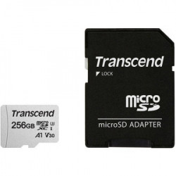 Transcend 256GB microSD w/ adapter UHS-I U3 A1, read/write 95/45 MB/s memorijska kartica ( TS256GUSD300S-A )