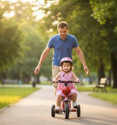 Tricikl Bubamara Model 434 sa točkovima od Eva pene - Crvena