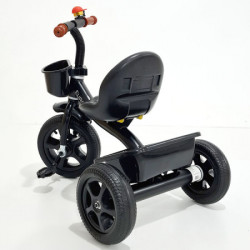 Tricikl Euro za decu sa mekim gumama - Crni - Img 4
