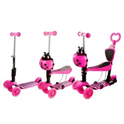 Trotinet Bubamara 5 u 1 Pink - Img 2