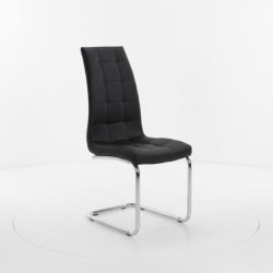 Trpezarijska stolica DC865 Noge hrom /Crna 590x430x1040 mm ( 779-059 ) - Img 1
