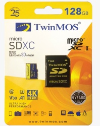 TwinMOS tm128msdxc10v30u3, uhs-3, v30 microsdxc 128gb