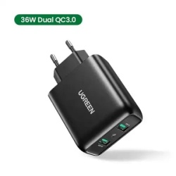 Ugreen cd161 usb brzi punjač 3.0 2 usb 36w ( 10216 )