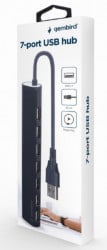 UHB-U2P7-04 Gembird USB 2.0 7-port hub, black A - Img 2