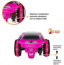 Uj toys motor 2u1 Safari 6V pink ( 309031 ) - Img 2