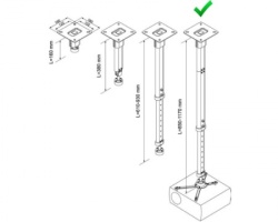 VEGA CM 25-1170 plafonski nosač za projektor-2