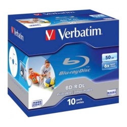 Verbatim 43736 43735 Blu-Ray 50GB 6X WIDE printable ( 5250P/Z )-1