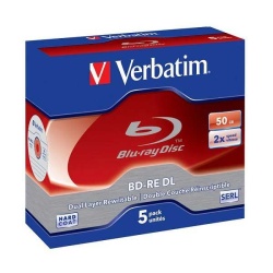 Verbatim 43760 BLU-RAY RW disk 50GB DUAL LAYER BD-RE 2X ( 5250RW/Z )-1