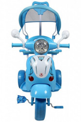 Vespa Tricikl 410 za decu sa tendom +  mekano sedište - plavi - Img 3