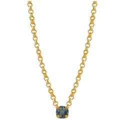 Victoria cruz celina diamond gold ogrlica sa swarovski kristalom ( a3871-03dg )-1