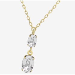 Victoria cruz gemma crystal gold ogrlica sa swarovski kristalima ( a4509-07dg )-1