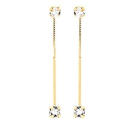 Victoria cruz minimal crystal gold mindjuše sa swarovski kristalima ( a3260-07dt )-1