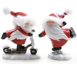 Viter novogodišnja figura patuljak sa krznom na kapici h10cm ( 73662 )