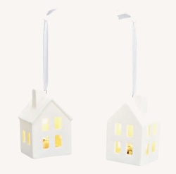 Viter novogodišnji ukras kućica sa led svetlom ( 10038173 )