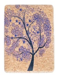 Viter ogledalce cork floral design ( L-855_1 )